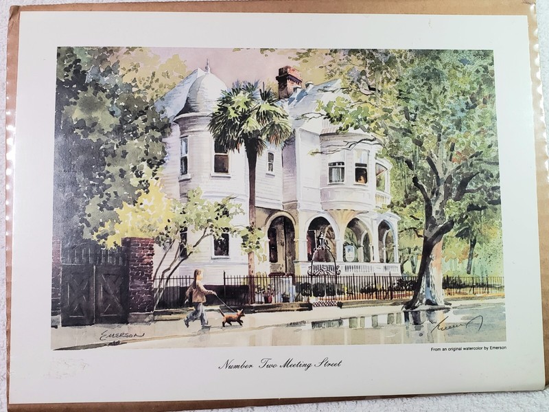 Lot of 5 Emerson Prints Dock Street Theatre Number 2 Meeting St Looking North gallery