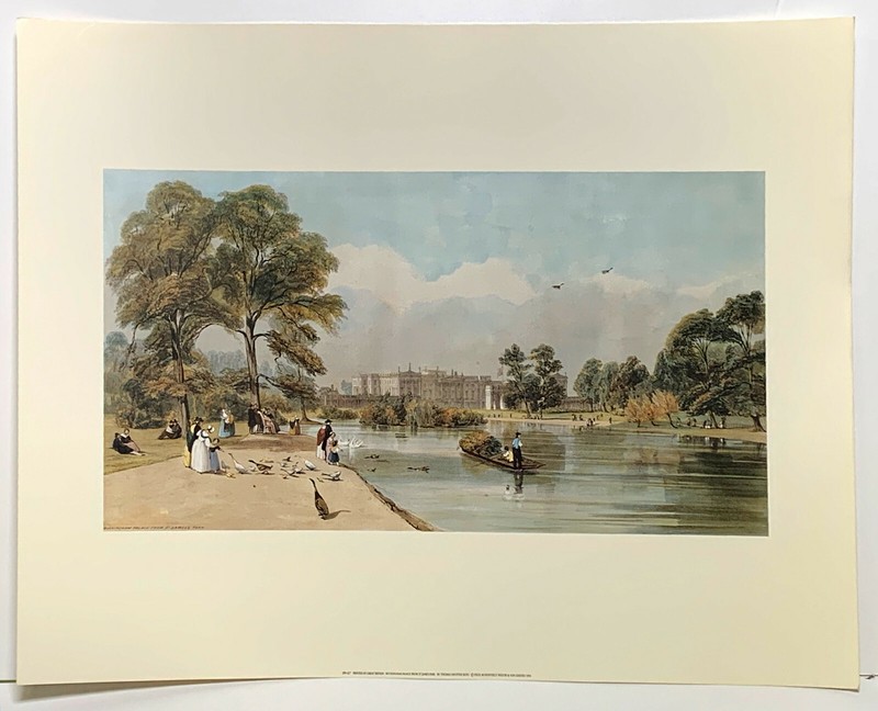 Buckingham Palace from St James Park London Print by Thomas Shotter Boys
