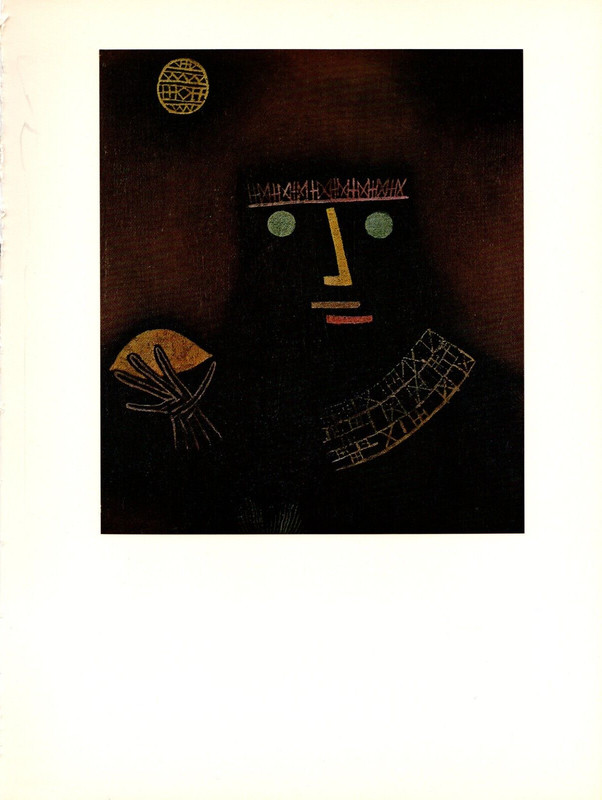 Klee, Paul 1967 Vintage PAUL KLEE BLACK PRINCE FABULOUS AFRICAN COLOR offset Lit