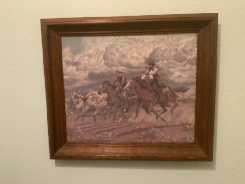 Western Art The Cattle Drive Joe Ruiz Grandee American West Horses Cowboy Ranch