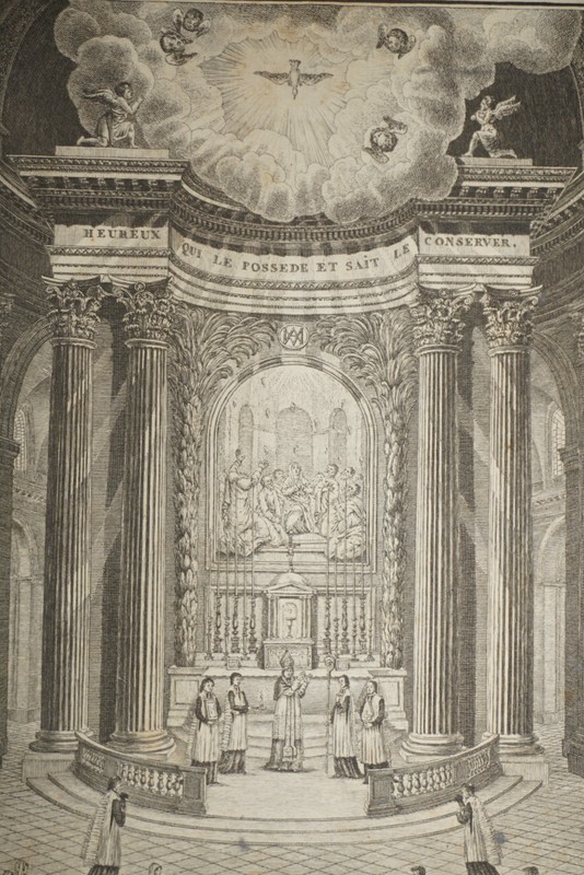 ENGRAVING XVIII° RELIGION COMMUNION JESUS CHRIST GOD POPULAR IMAGERY 1800 gallery