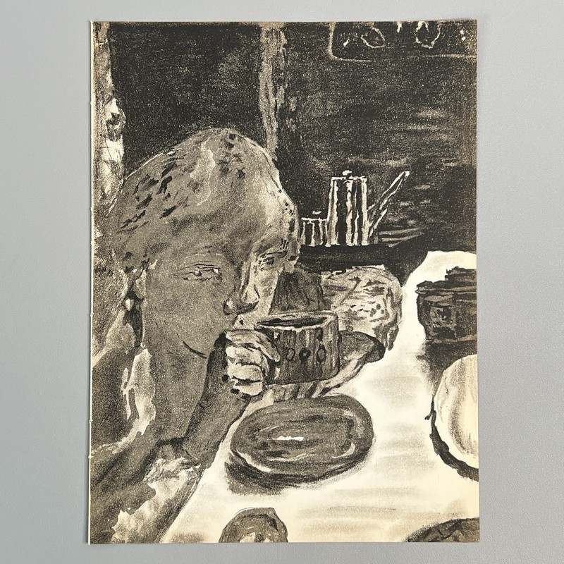 1939 Pierre Bonnard Original Color Lithograph Verve 5-6 Girl Boat Dog Art 14x10 gallery