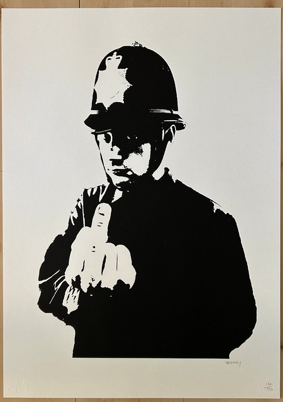 Banksy «Rude Copper» Signed Limited Edition (83/150) Off set Lithograph