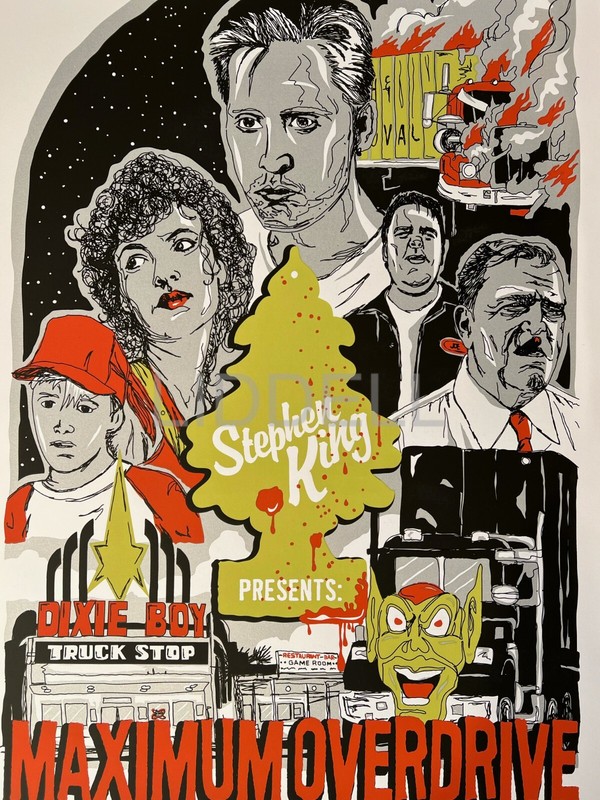 Mondo Style Stephen King Maximum Overdrive original limited #d poster of 200 gallery