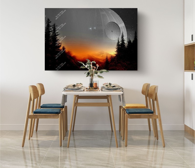 Galaxy Wars, Stars Battle Planet Destroyer Poster Canvas Print Art Home Decor gallery