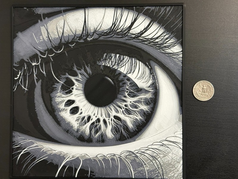 Window to the Soul 3D Image – Light Box Compatible – Wall Hanger Frame Included