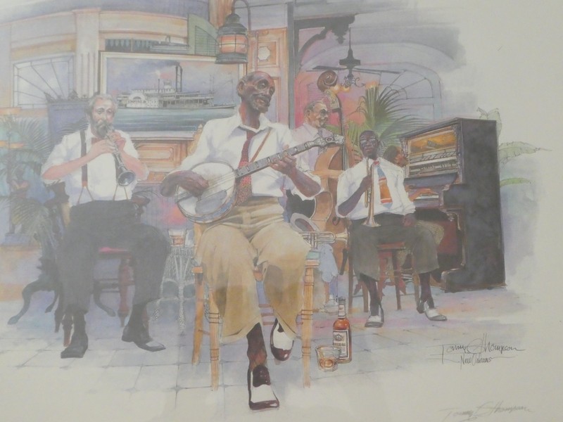 JAZZ SEZERAC Print Tommy Thompson Signed Ltd Edition 380/500 Framed gallery