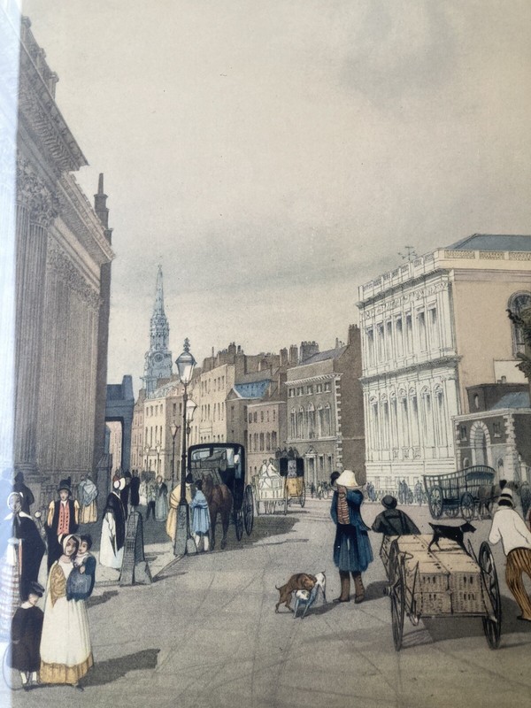 London Whitehall original lithograph Thomas Shotter Boys Board of Trade Framed