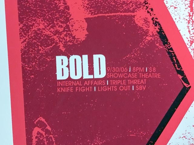 Bold S4AC SXE NYHC Limited Print 18x24 Internal Affairs Triple Threat gallery