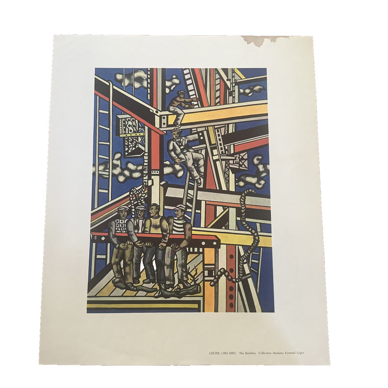 Vintage Fernand Leger The Builders MCM Print Masterpieces To Live With