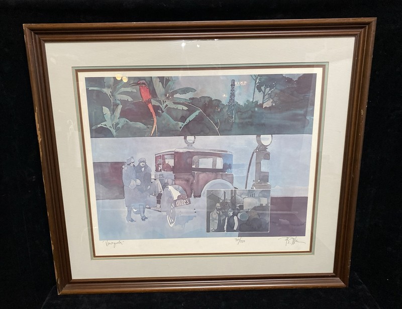 BART FORBES TX Vintage Art Print Signed Numbered 310/780 Venezuela Gas Oil Bird