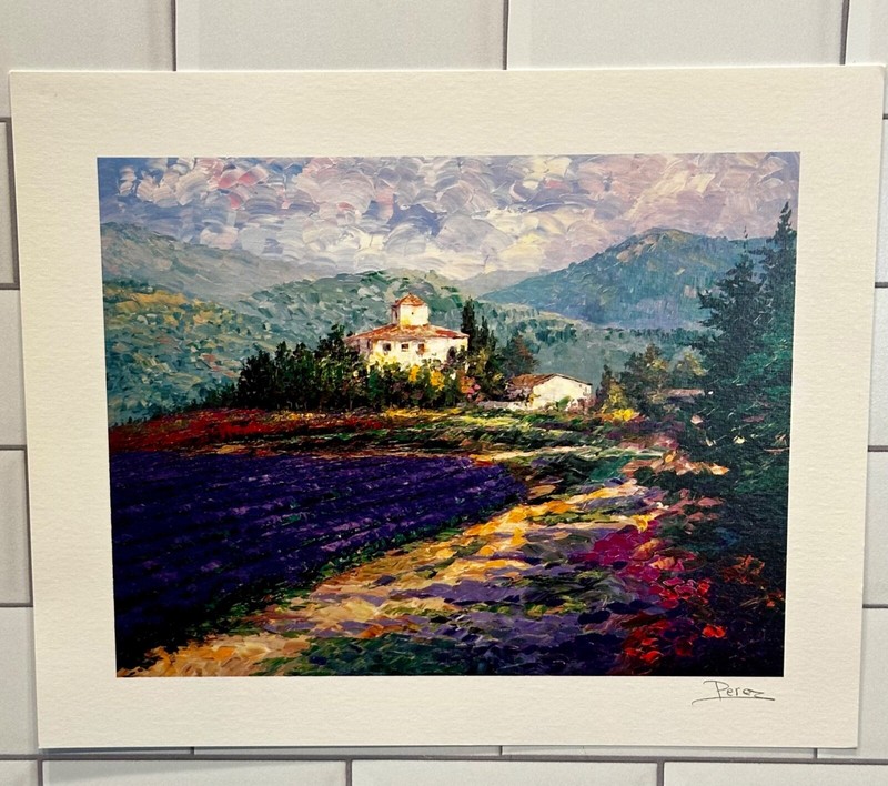 Signed Alex Perez 2002 Lavender in Provence Seriolithograph