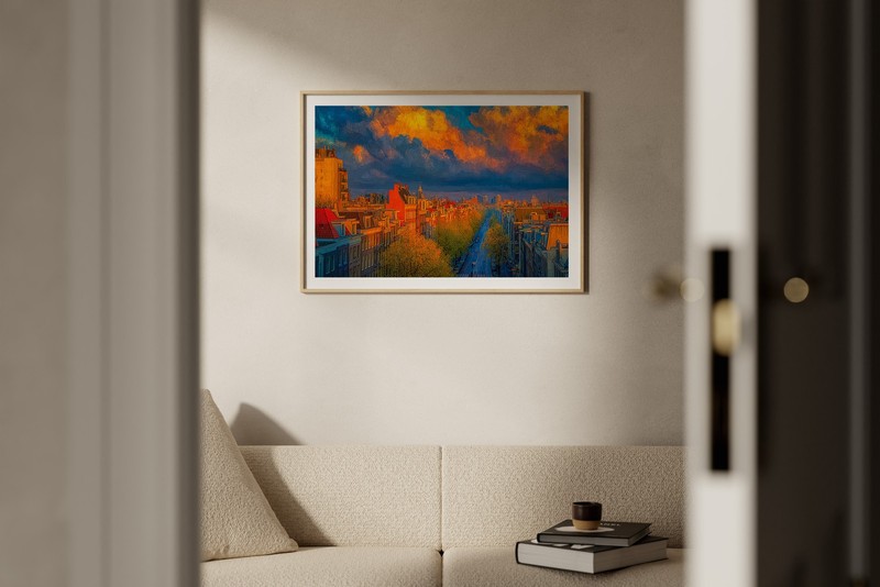 Amsterdam Netherlands 36x24 Giclée Art Print Ltd 1/25 Signed COA Rombley H8 gallery