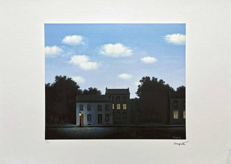 RENÉ MAGRITTE – The Empire of light II – signed, numbered 40/100, 70×50 cm