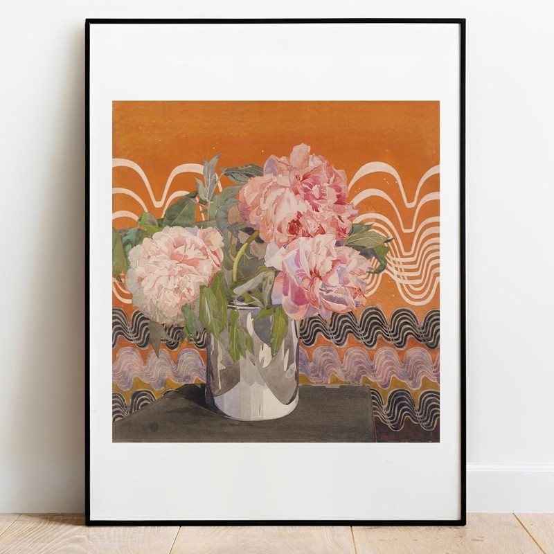 Art print Mackintosh Peonies 1920 flower Art poster gallery wall Art vintage