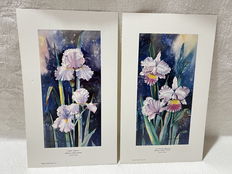 1991/92-Brenda Harris Tustian”Simple Elegance”&”An Orchid Operetta”Art Print Set