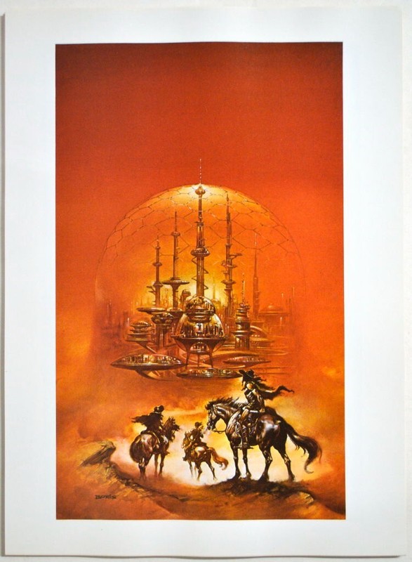 Boris Vallejo Art Print – A HOSTAGE FOR HINTERLAND Ballentine Del Rey 1978