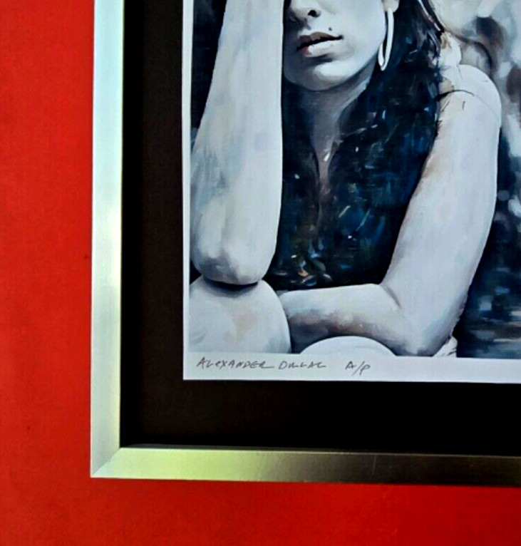 💎ALEXANDER DULAC | AMY WINEHOUSE Hand Signed Authentic Print Ed of 10 | COA gallery