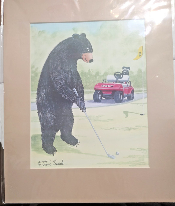 The Bears of Bear Wallow Creek Print Matted- Steve Daniels 11×14