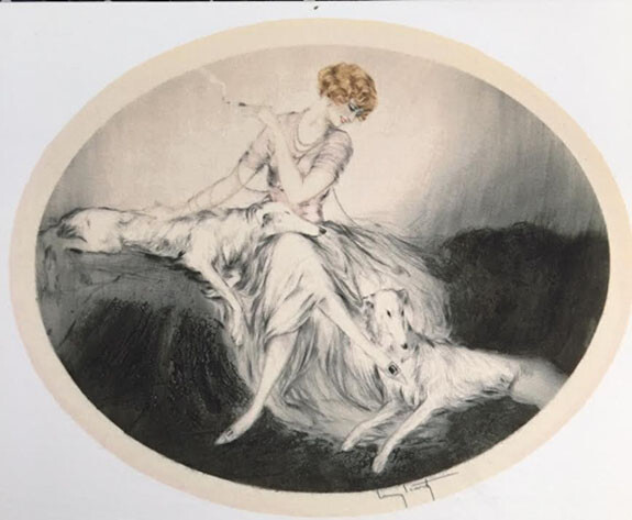 LOUIS ICART – LES 2 AMIES -SMALL GICLÉE -PLATE SIGNED- ED WESTON – 1999 – MATTED