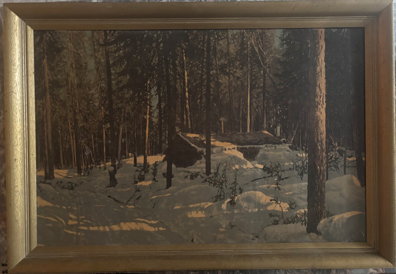 Vintage «Shack in the Woods» – Franz Johnston Print.