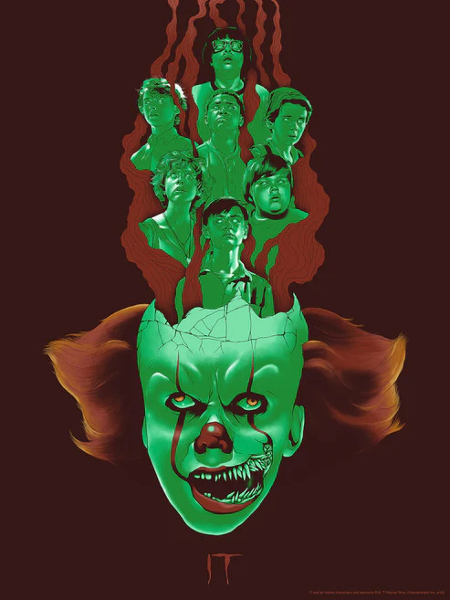 It Stephen King by Ben Turner Ltd Edition x/115 Screen Print Poster Mondo Movie