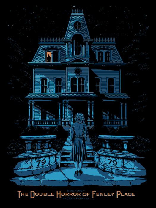 TRACIE CHING The Double Horror of Fenley Place NANCY DREW #79 art print poster
