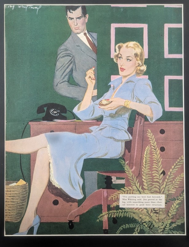 COBY WHITMORE Art 14×11″ Sat Eve Post (Not A Gleece) «The Doctors Downfall»