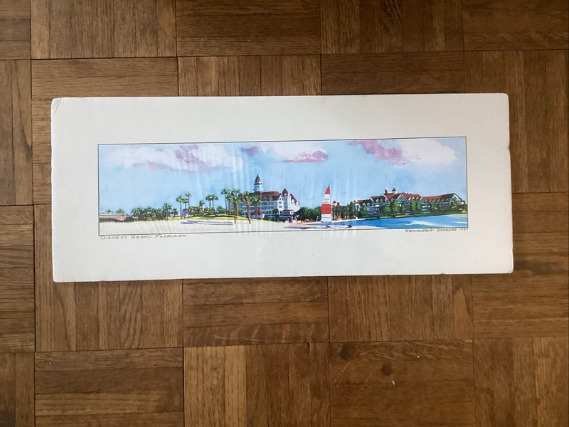 Alexandria Skordas Disney’s Grand Floridian art print 1999 8x20