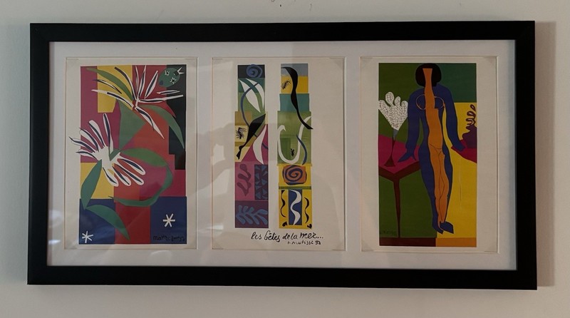 Matisse Prints the Beasts of Sea the Creole Dancer Zulma Framed Signed in Plate