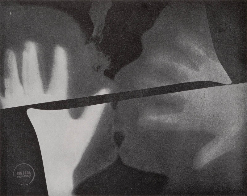VTG Man Ray Print Man Ray Rayograph Lithograph Engraving Photo 1920 Mat 11×13