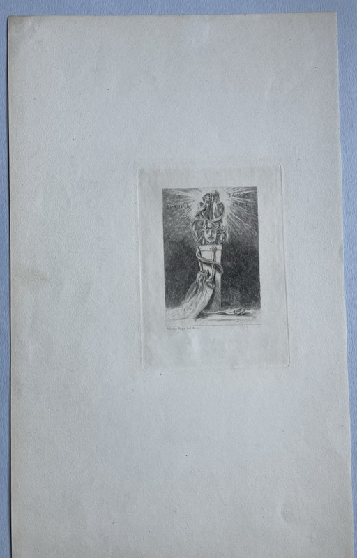 Orig. Etching Felicien Rops 1879 Signed in Plate (les Diaboliques)