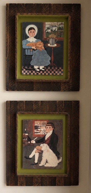 Two Vintage Wysocki Prints Beautifully Framed 14×18 Williamsburg New England