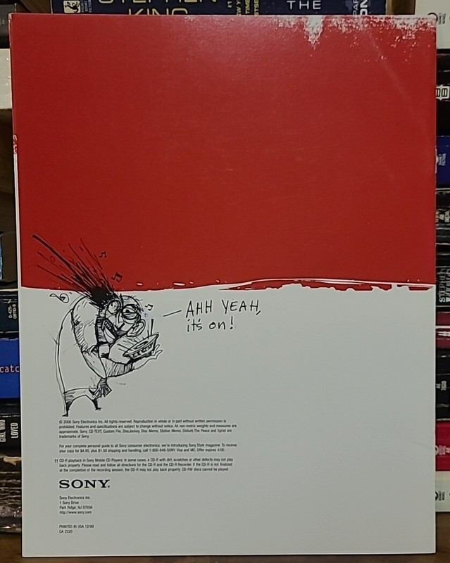 3 SIGNED Ralph Steadman 2000 Sony Mobile Y2K Promotional Kit SET Brochures Xplod gallery