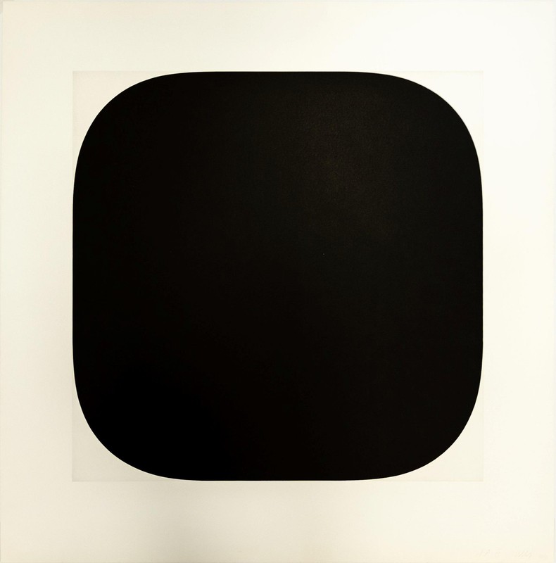 Ellsworth Kelly Black Variation 3 Lithograph Limited Edition of 25