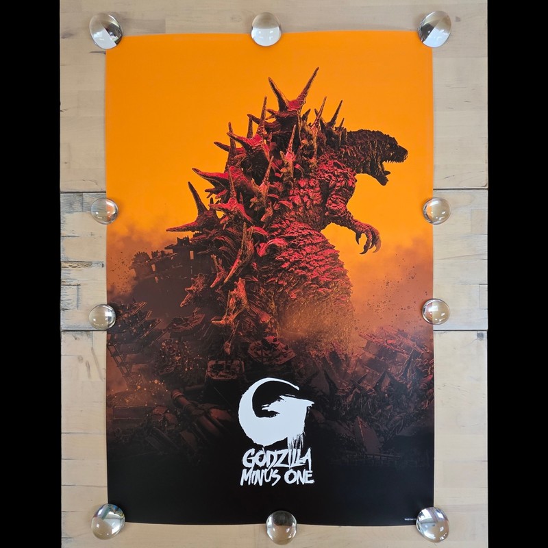 Godzilla Minus One Orange Variant 24″ x 36″ Screen Print LE 17/50 Pascal Blanche