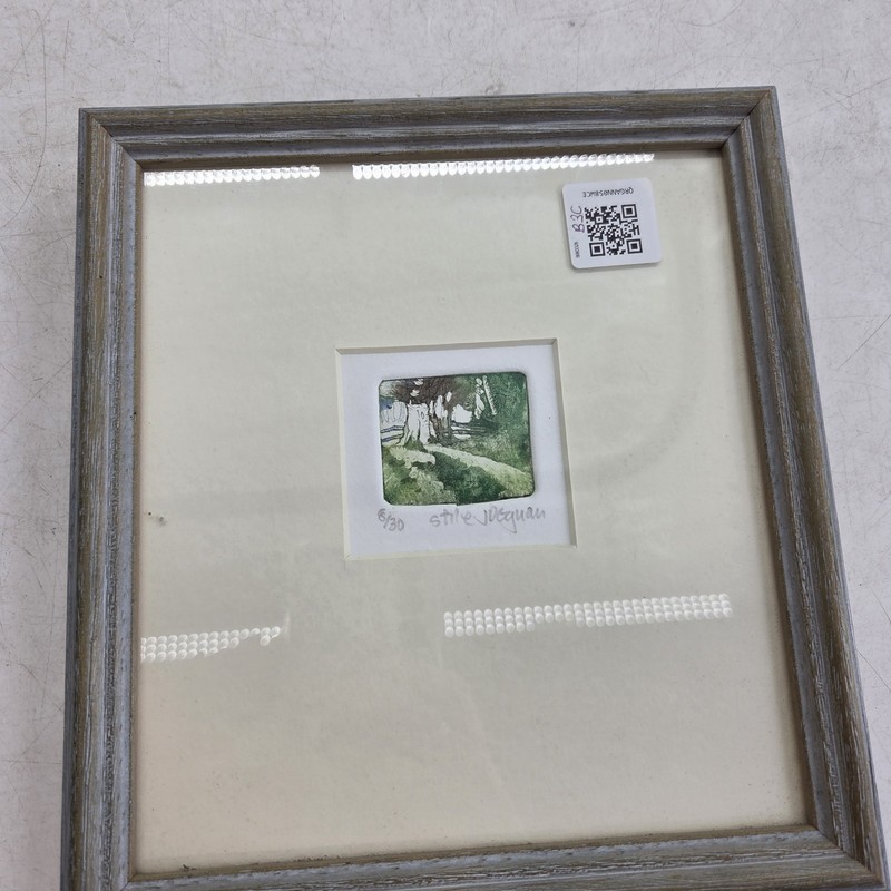 John Degnan Stile Limited Edition Etching 8 of 30 Framed 18.5 cm x 20 cm