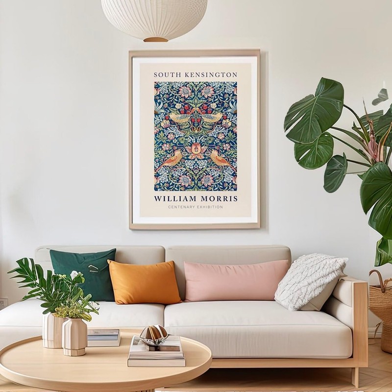 Fy! Wall Art Home Décor Prints William Morris Strawberry Thief Art 28x35.5cm gallery