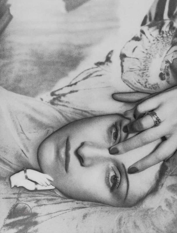 VTG Man Ray Photo Print Dora Maar Artist Poet LithographPortrait 1928 Mat 12×14