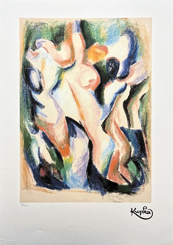 FRANTIŠEK KUPKA - Accent noir - signed, numbered edition 86/350, 50x70 cm