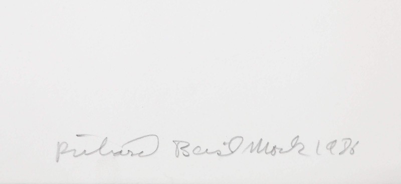Richard Mock, Anvil, Linocut on BFK Rives, signed, titled, numbered and dated in gallery
