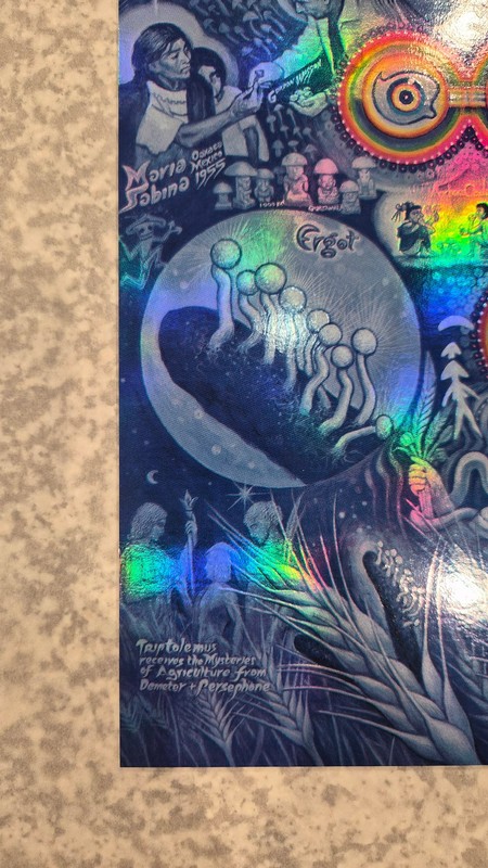 Alex Grey Art Print Albert Hofmann Holographic Foil Serigraph Poster S/# 150 COA gallery