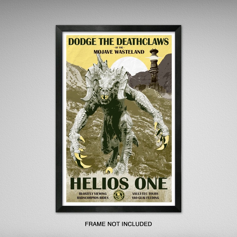 Mojave Wasteland – Fallout Vegas Travel Print – 11×17 inches