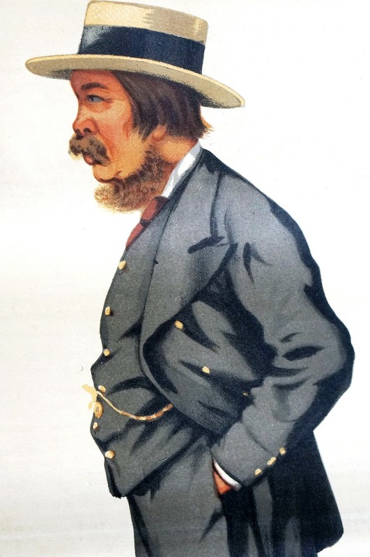Marquis of Exeter 1881 ENGLISH GENTLEMAN Vanity Fair APE Matted Caricature Print gallery