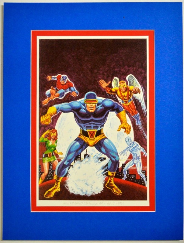 UNCANNY X-MEN Professionally Matted PRINT Jean Frisano art 1972 Marvel