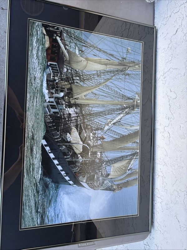 picture belem ship 19th century print framed picture 36 x 24 see pics gallery