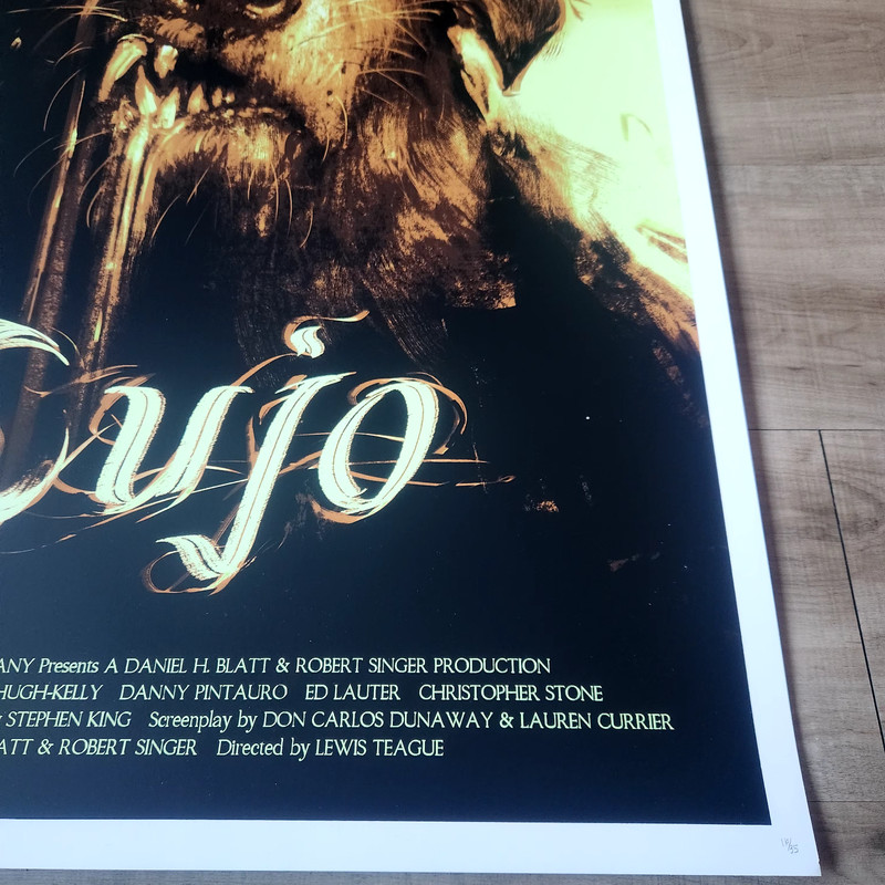 Cujo (Variant) by Sam Wolfe Connelly Mondo Like Screen Print Horror Stephen King gallery