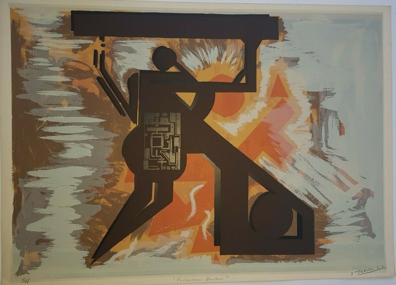 Serigraph by Ezequiel Suárez ¨Producciones Bauhous¨original signed by the artist