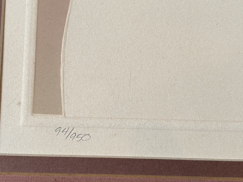 "CHIEF EAGLE WING" EMBOSSED ENGRAVING LITHOGRAPH, SIGNED & NUMBERED gallery