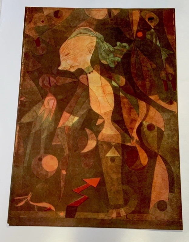 Paul Klee “Adventure/Girl” Orig’l Print From 1969 Schmalenbach Folio 9 3/4”x 7” gallery
